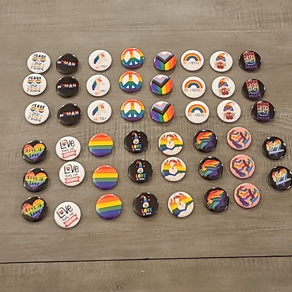 Rainbow Pride Buttons/Pins